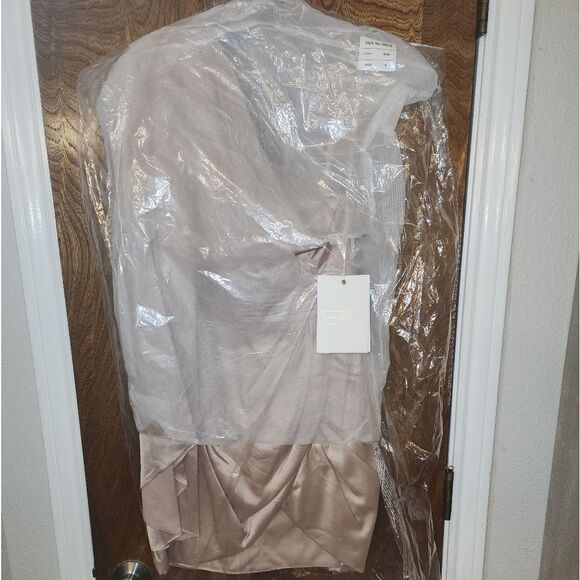 Ieena for Mac Duggal 68302 One Sleeve Tulip Hem Dress SIZE 4 NWT Retail $358 - Picture 5 of 7